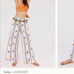 NWT Anthropologie pom pom wide leg pant